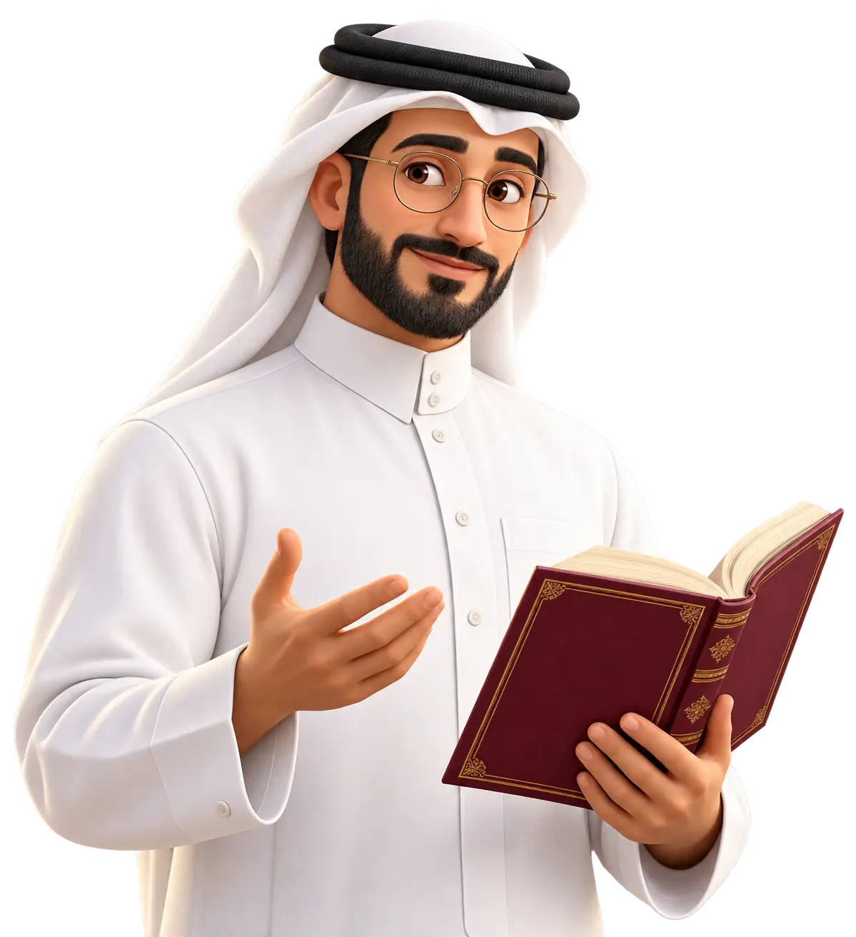 معلم قطري يشرح من كتاب